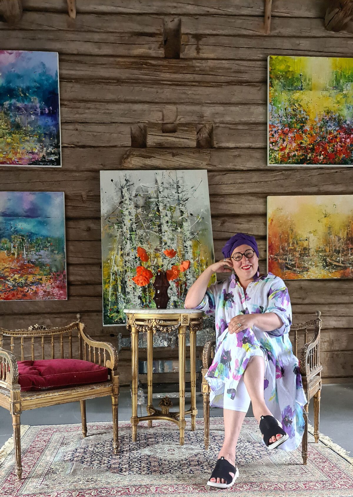 Sari Haapaniemen perinteinen kesänäyttely Lehtimäellä on jälleen avoinna. Kuva: Ari Haapaniemi