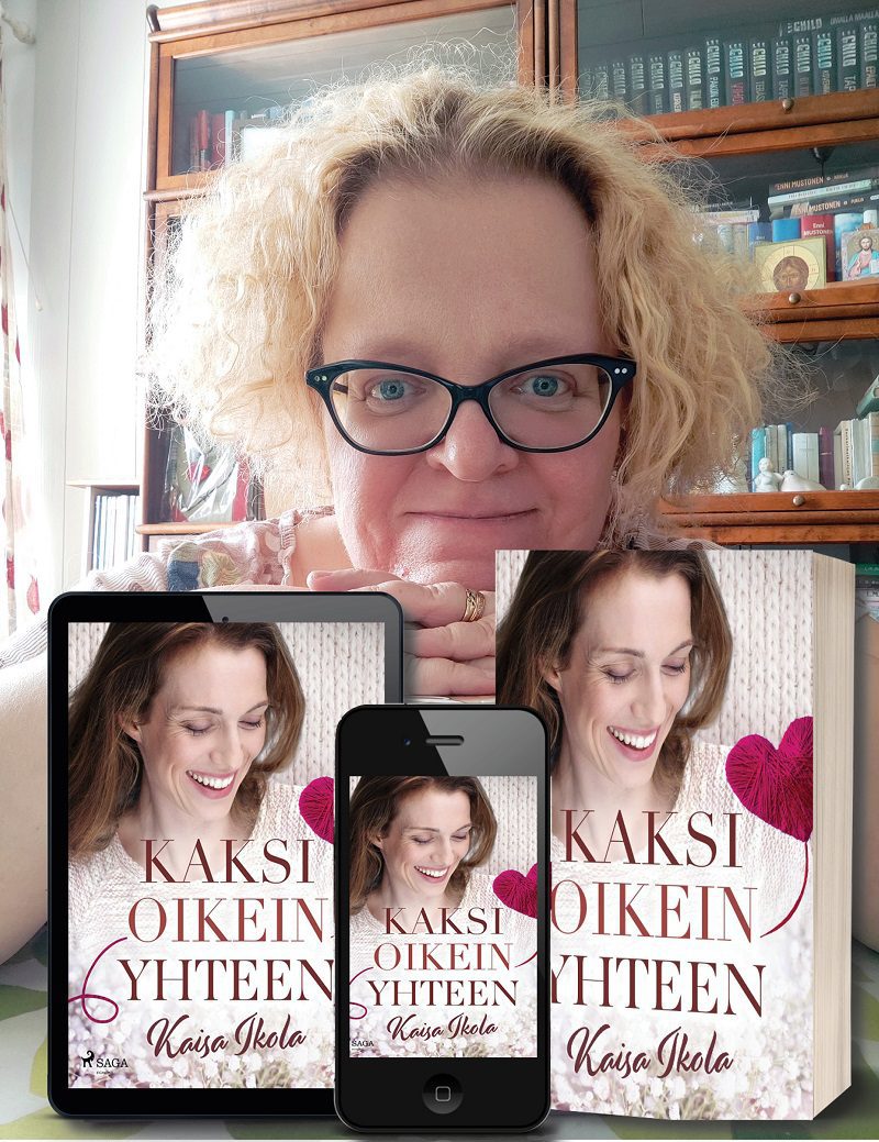 Kaisa Ikolan ”neuleromaani” Oikein nurin saa jatkoa, kun Kaksi oikein yhteen on ilmestynyt syyskuussa.