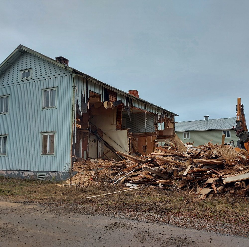 Vimpelin uusi kirjasto nousee entisen Kauniston talon tontille.