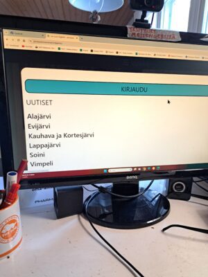 Kirjoita selaimen hakukenttään lehden nimi Järviseudun Sanomat ja klikkaa. Valitse avautuvasta näkymästä kohta Digilehti ja klikkaa.