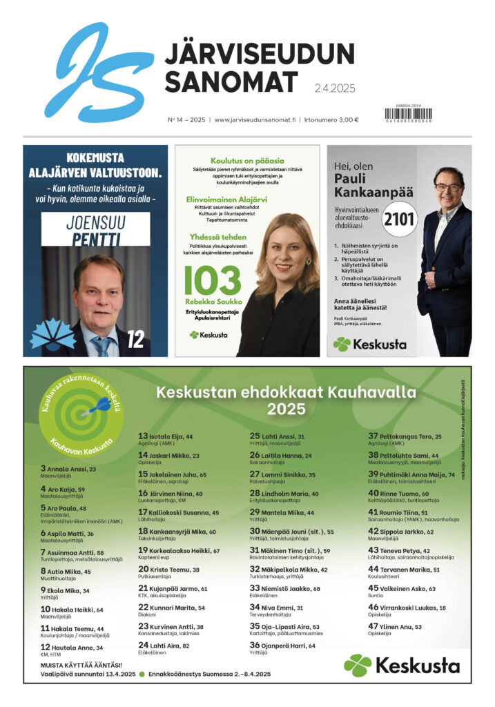 Viikon 14 digilehti ilmestyy tuttuun tapaan jo tänään kello 16!