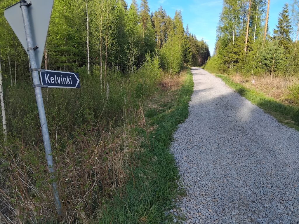 Kartassa Kelvinki on myös muodossa Kelvenki.