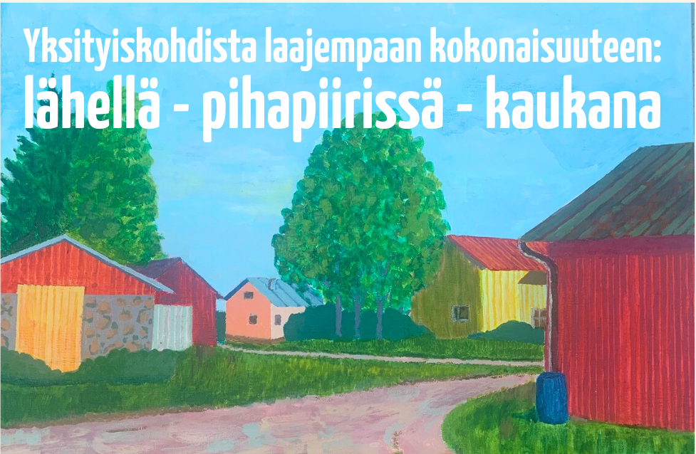 Lappajärven 54. kuvataideleiri aino alppinen näkymä eljas matin ikkunasta 2024