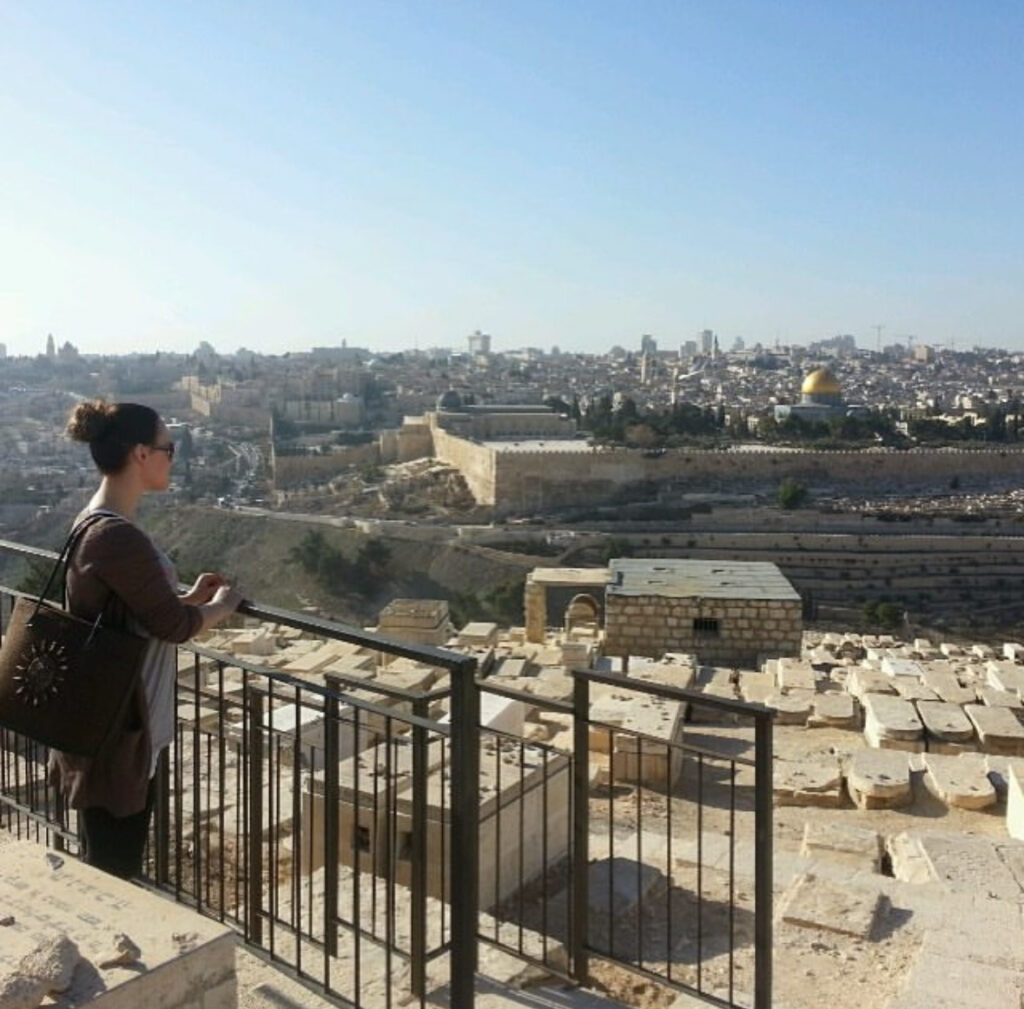 Näkymä Öljymäeltä Jerusalemin vanhaan kaupunkiin Israelissa.