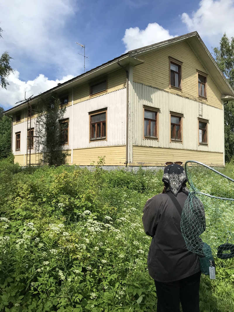 Kyrönniemen puutarha ihastutti maalaistunnelmallaan helsinkiläistyttöä.