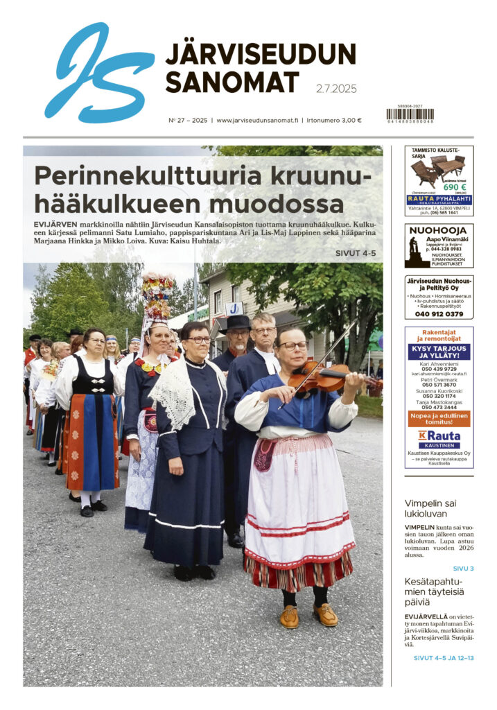 Viikon 27 digilehti ilmestyy luettavaksesi tänään kello 16.