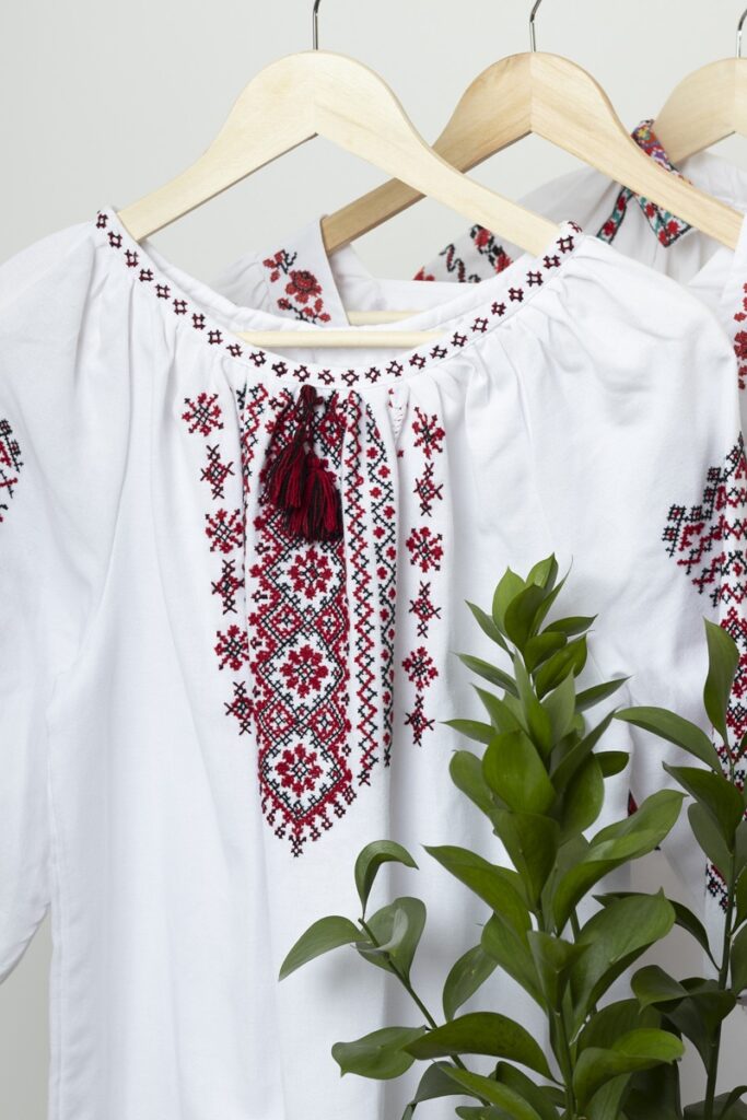 Embroidered shirts hangers