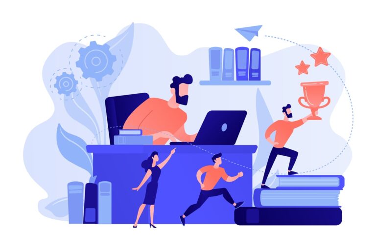 Leadership concept vector illustration.