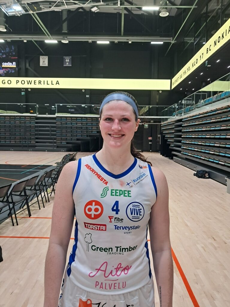 Vedon tehokkain oli Sara Puckett 28 pisteellä. Kuva: ViVe.