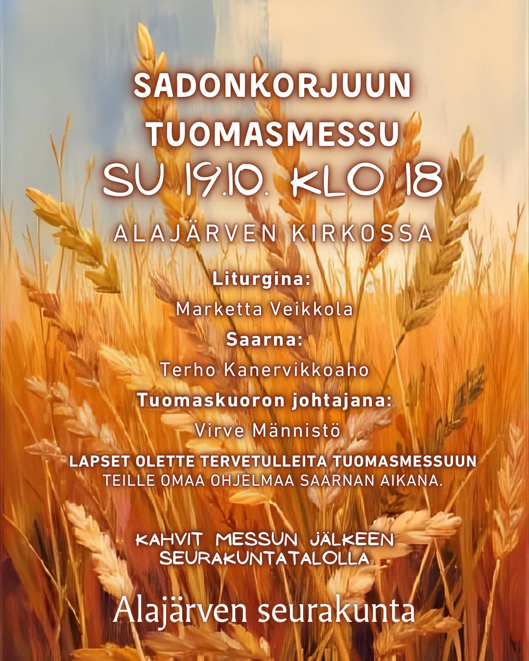 Tuomasmessu alajärvellä