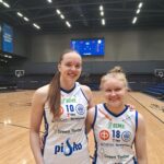 Vedon lapualaisvahvistukset Silja Viita ja Pihla Jaatinen olivat pelipäällä Helsingissä. Kuva: ViVe.