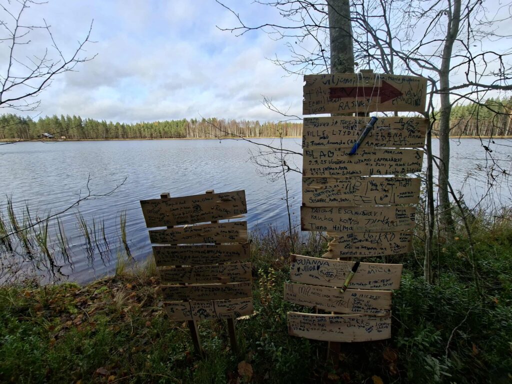 Reitin vieraskirja on persoonallinen.