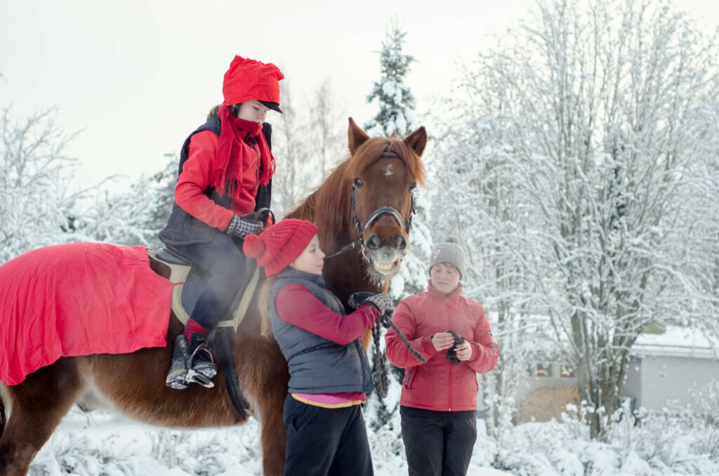 Kuin ratsastajillekin. Kuvat: Tuulia Nelimarkka.