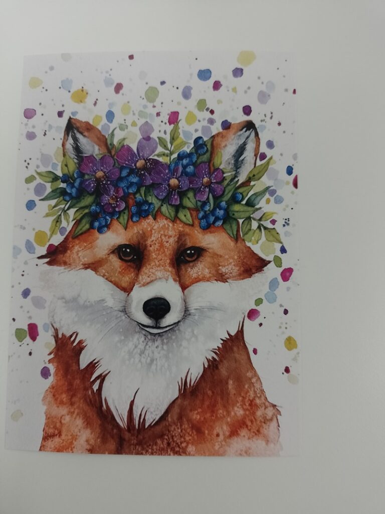 Kukkaisketun silmistä heijastuu osaavan taiteilijan pensselin jälki.