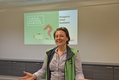 Aisaparin hankevetäjä Saija Huhtala.