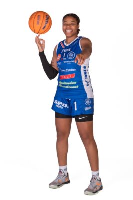 Jeanae Terry on joulukuun kuukauden pelaaja Naisten Korisliigassa. Kuva: Pasi Ahola.