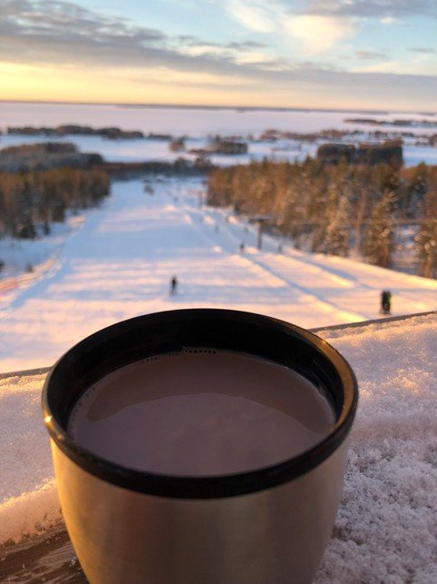 Lakeaharjun huipulta talvinen kuva - Vimpeli Lakeaharjun huipulta talvinen kuva Vimpeli