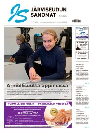 Järviseudun Sanomat 7/2026 ilmestyy kotisivulle 10.2.2026.