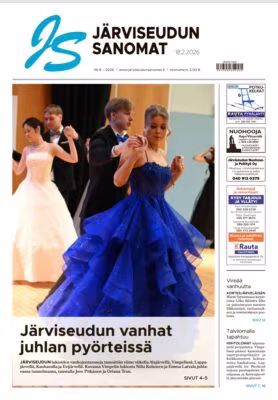 Järviseudun Sanomien numerossa 8/2026 on talvisia tunnelmia, yritysuutisia ja pukuloistoa lukioiden juhlapäivästä.