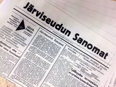Ensimmäinen Järviseudun Sanomat julkaistiin 11.10.1962.