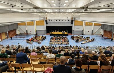Viime vuosina alueen kierroskonventteja on pidetty Ilmajoki-hallissa Kuva: Jehovan todistajat.