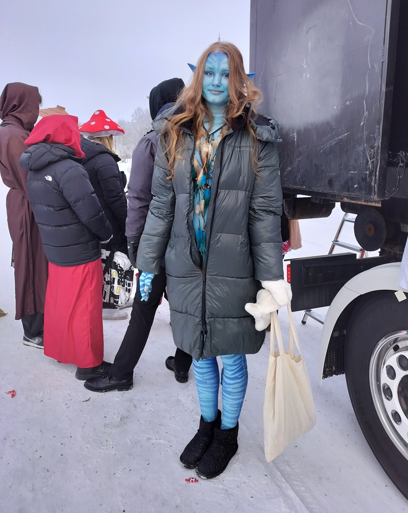 Liisi Kaljurandin asuvalinta oli Avatar -elokuvasta tuttu hahmo.