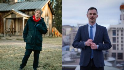 Teemu Keskisarja ja Maksim Fedorov esitelmöivät Lakis Areenalla Vimpelissä huhtikuussa 2026.