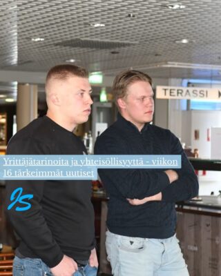 Oliver Pelkonen (vas.) ja Matias Palmu