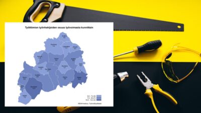 Maakunnan alhaisimmat työttömien työnhakijoiden osuudet olivat Evijärvellä (5,0 %), Kuortaneella (5,1 %), Isossakyrössä (6,3 %) ja Vimpelissä (6,5 %). Korkeimmat osuudet olivat Kauhajoella (12,4 %), Ähtärissä (10,2 %), Alavudella (9,6 %), Lapualla (9,5 %) ja Seinäjoella (9,5 %).