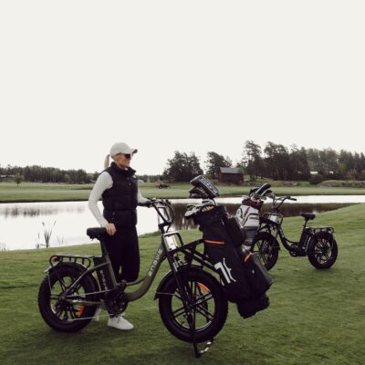 Lappajärvellä ratkaistaan historian ensimmäinen Fatbagbike Golf Triathlon -maailmanmestaruus. Kuva: Fatgolfike.