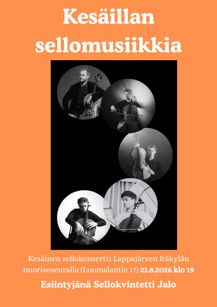 Itäkylän nuorisoseuralla kuullaan sellomusiikkia.