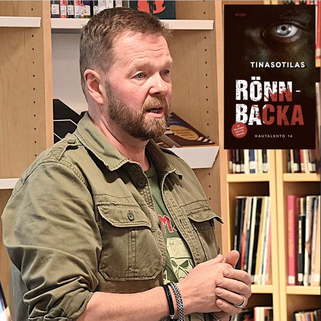 Evijärveläissyntyinen dekkarikirjailija Christian Rönnbacka jatkoi uusimmassa teoksessaan Ukraina-teemaa.