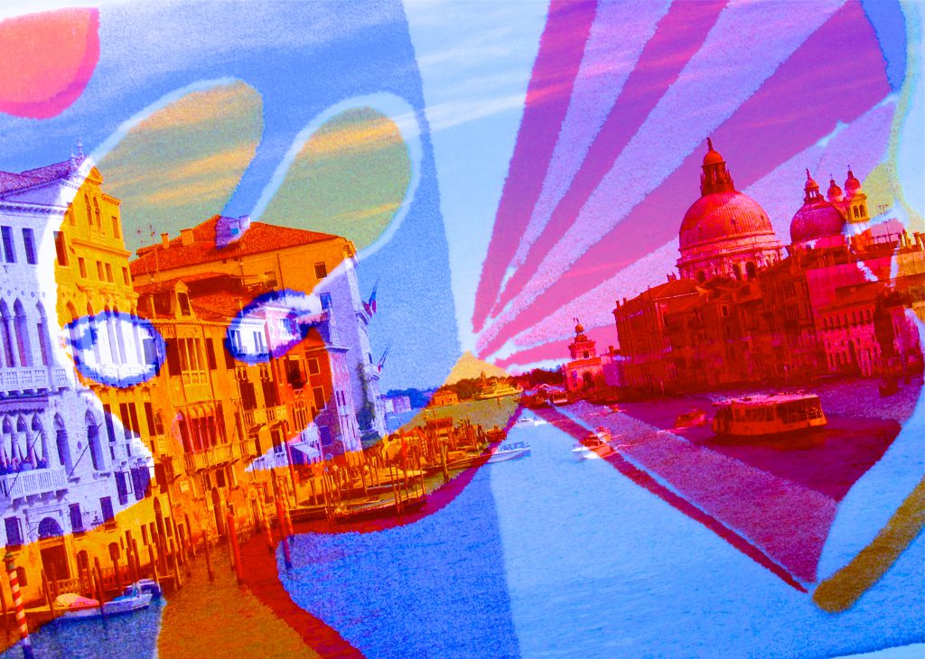 Riitta nelimarkka venice sarjasta elise travels.jpg